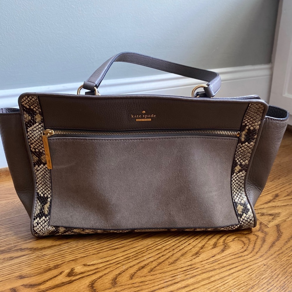 Kate Spade Suede Leather and Snake Purse